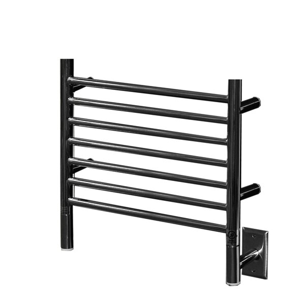 Small black best sale heated towel rail